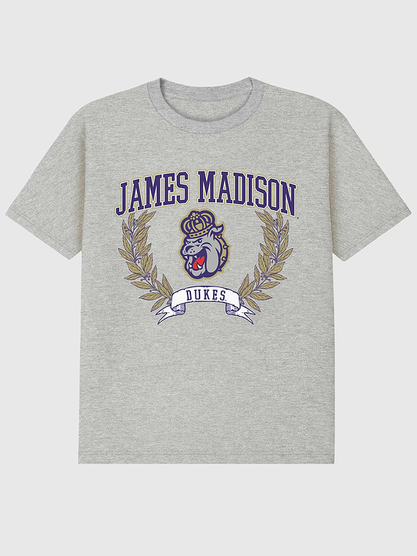James Madison University Laurels Dark Graphic T-Shirt