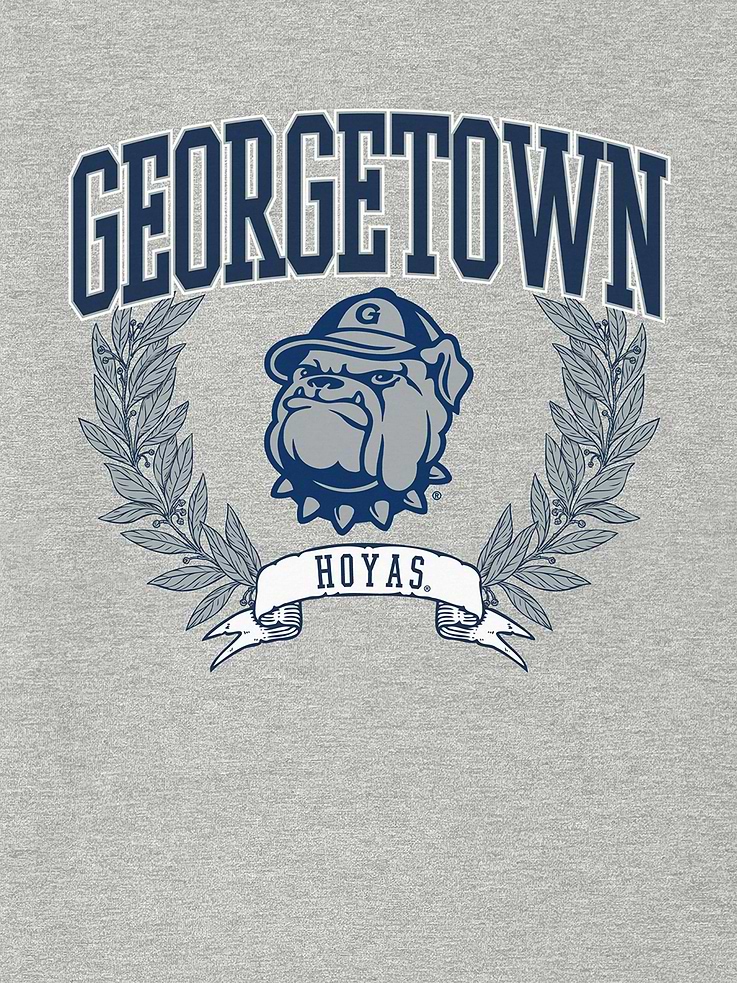 Image 2 of 4, Georgetown University Laurels Dark Graphic T-Shirt