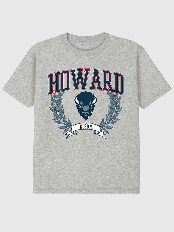 Howard University Laurels Dark Graphic T-Shirt