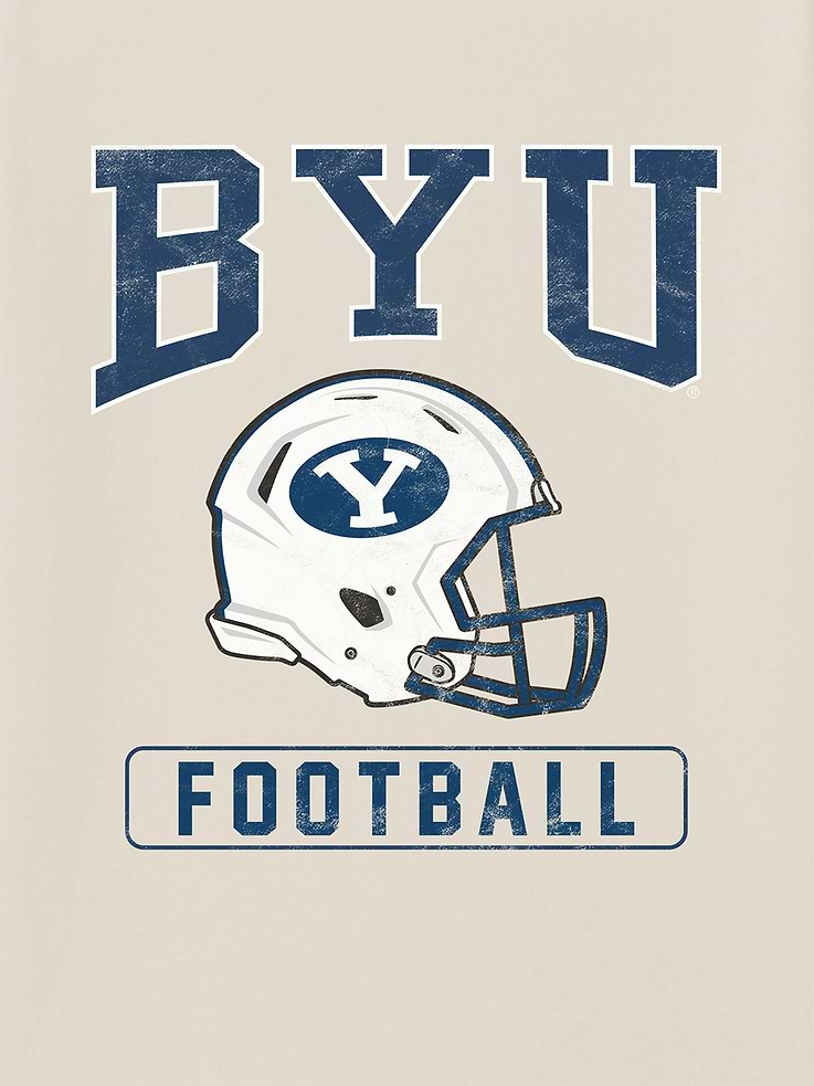 Image 2 of 4, Brigham Young University Football Graphic T-Shirt