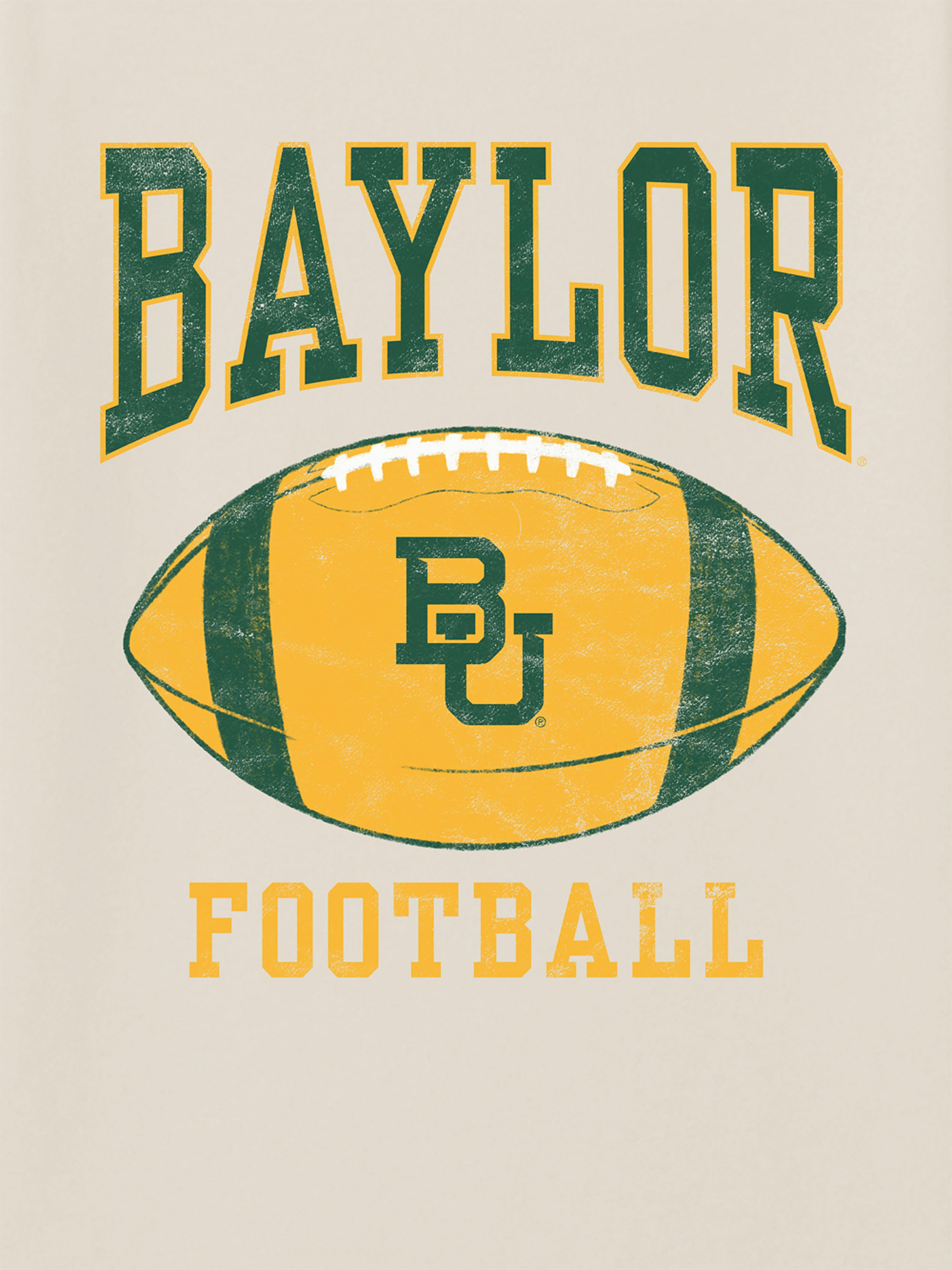 Image 2 of 4, Baylor University Football Ball Graphic T-Shirt