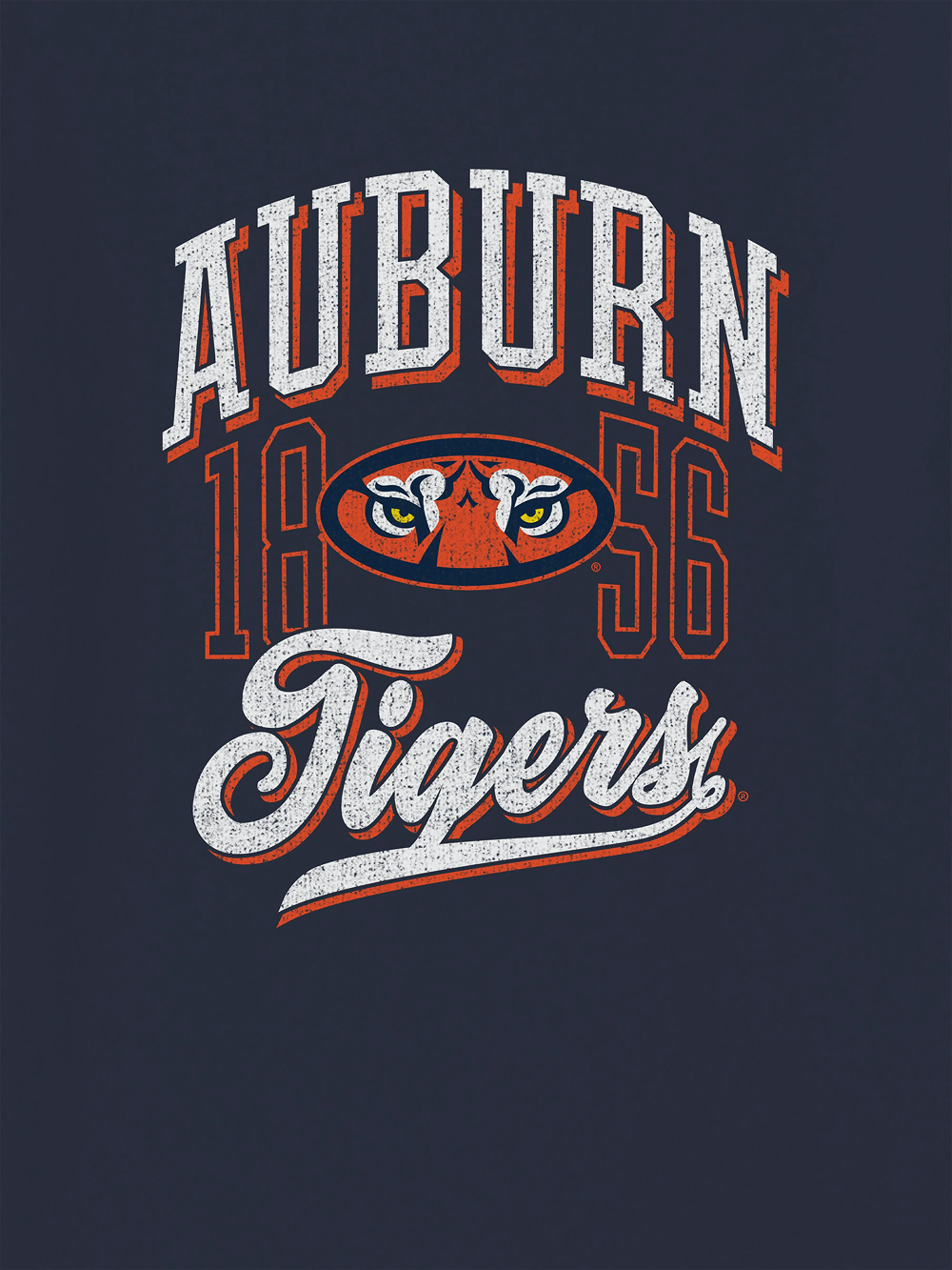 Image 2 of 4, Auburn University Classic Vintage Script Emblem Graphic T-Shirt