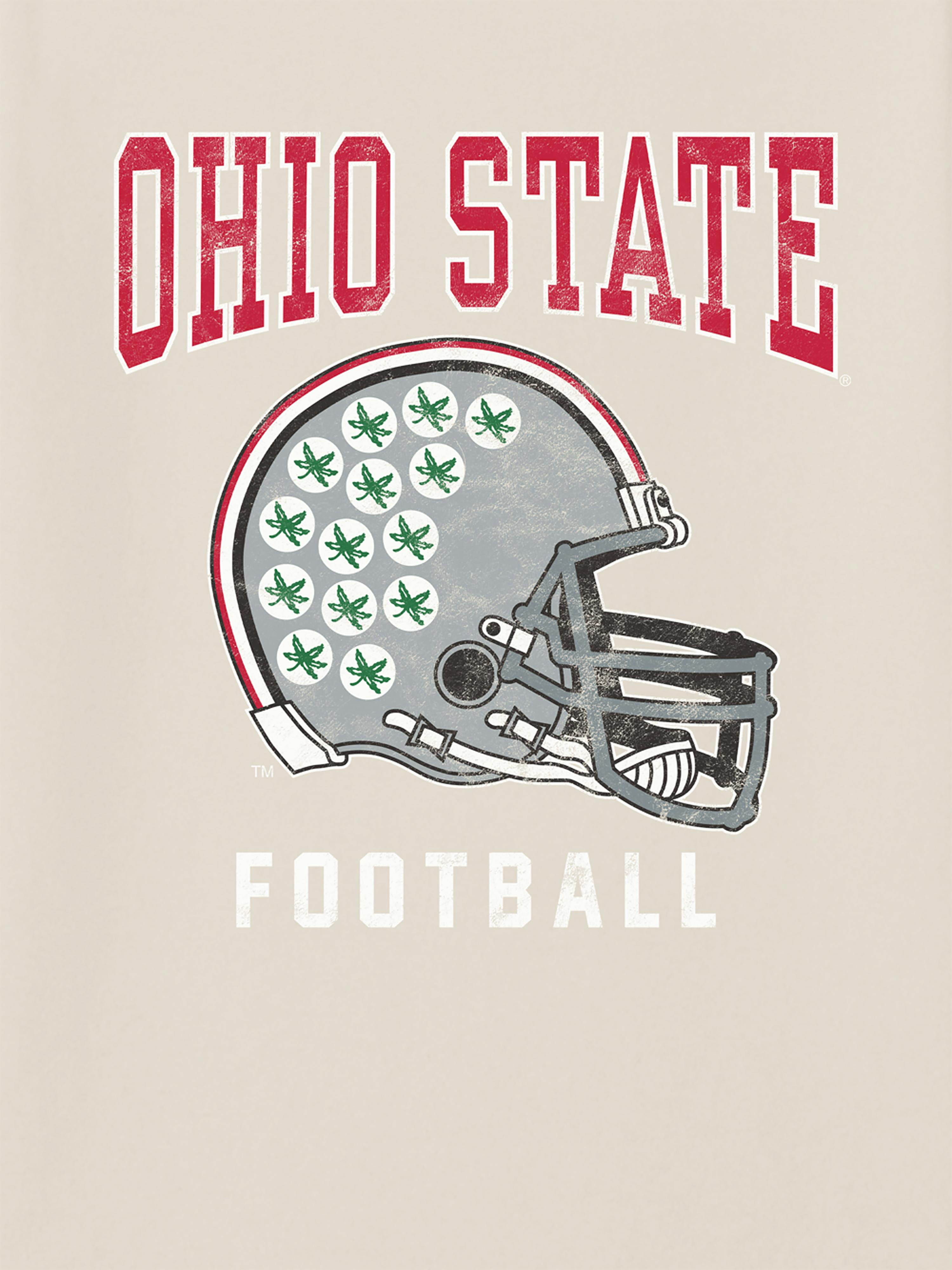 Image 2 of 4, The Ohio State University Football Helmet Graphic T-Shirt