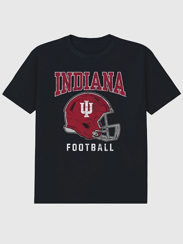 Indiana University Football Helmet Graphic T-Shirt