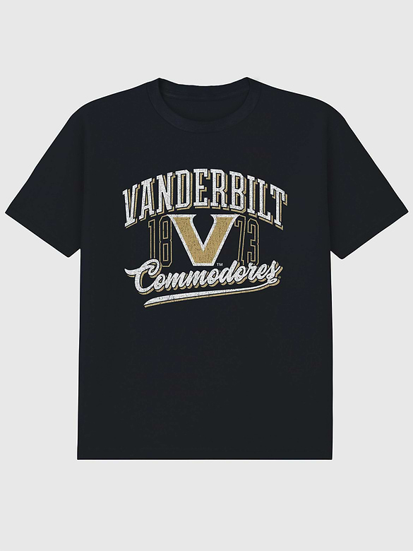 Vanderbilt University Classic Vintage Script Emblem Graphic T-Shirt