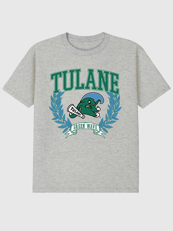 Tulane University Laurels Dark Graphic T-Shirt