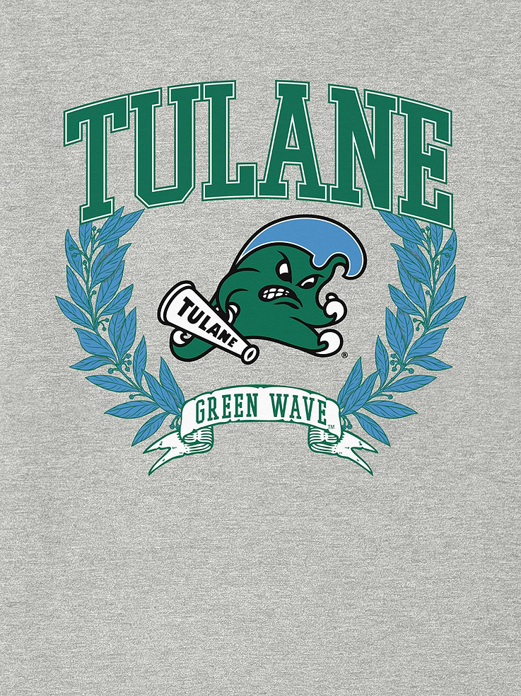 Image 2 of 4, Tulane University Laurels Dark Graphic T-Shirt