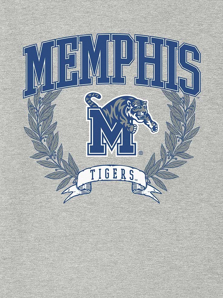 Image 2 of 4, University of Memphis Laurels Dark Graphic T-Shirt