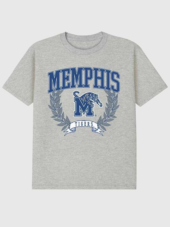 University of Memphis Laurels Dark Graphic T-Shirt