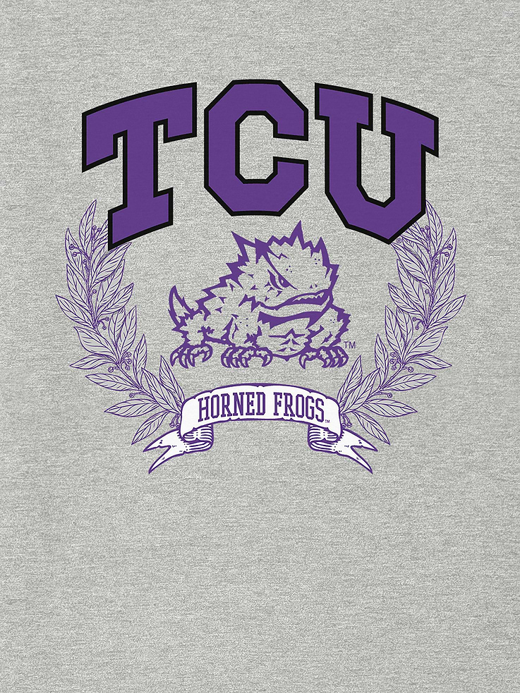 Image 2 of 4, Texas Christian University Laurels Dark Graphic T-Shirt