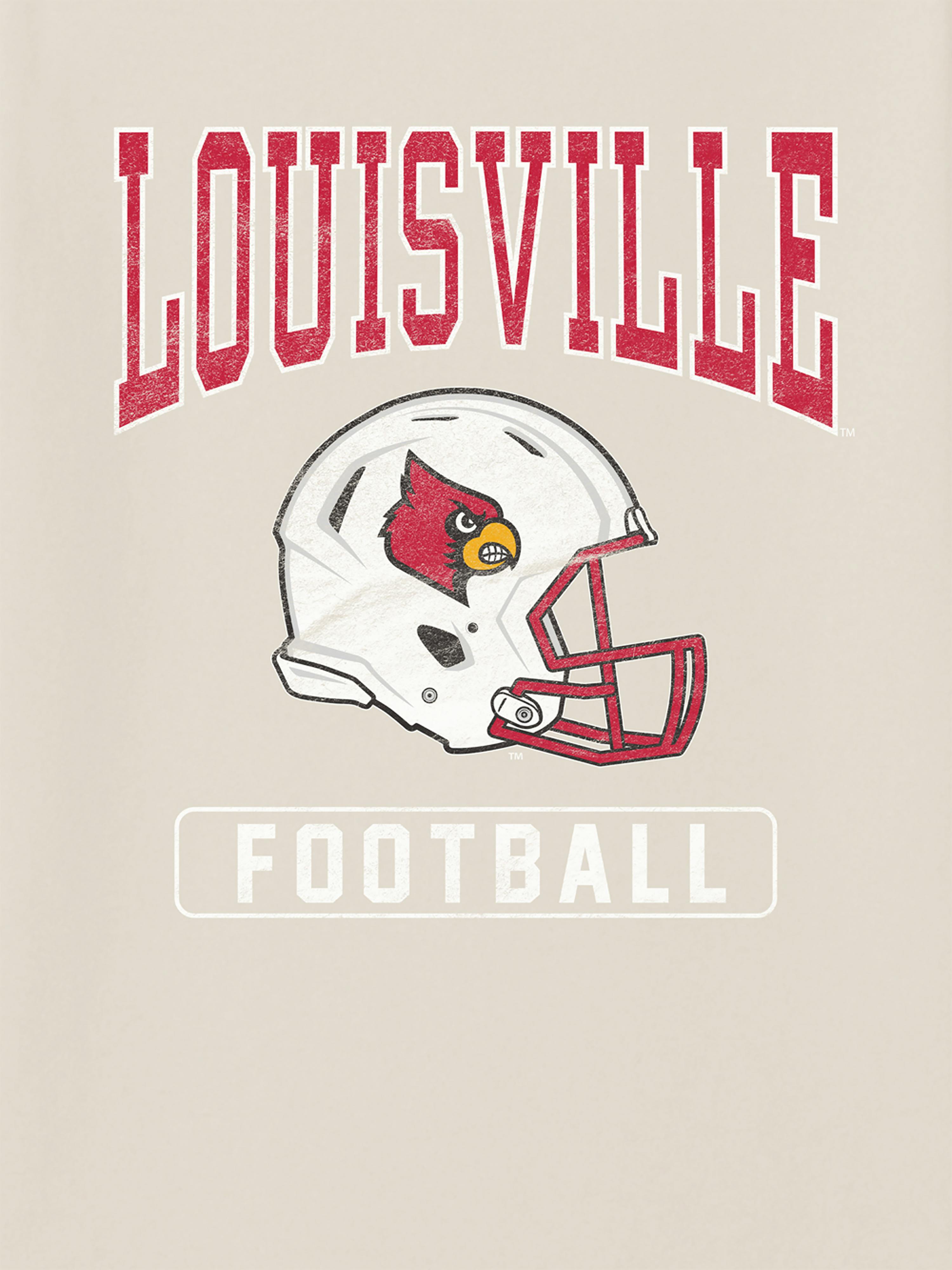 Image 2 of 4, University Of Louisville Helmet Graphic T-Shirt