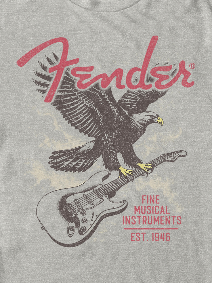 Image 3 of 3, Fender Strat Eagle Graphic T-Shirt
