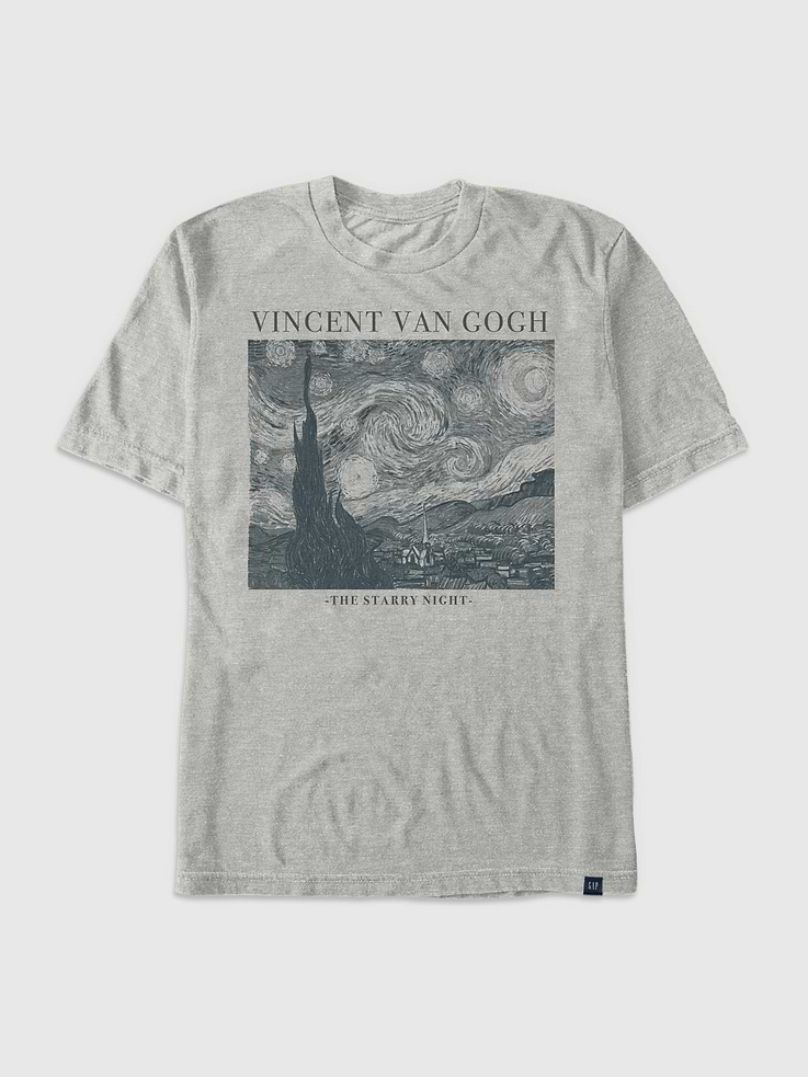 Image 1 of 3, Soft cotton T-shirt., Crewneck., Short sleeves., Starry Night graphic at front., Fifth Sun is an internationally recognized manufacturer of exclusive licensed graphic apparel and innovative fashions for premium brands like Star Wars, Disney, Marvel, and Nintendo., This item is printed on demand.