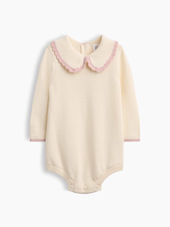Baby Collared Sweater Bodysuit