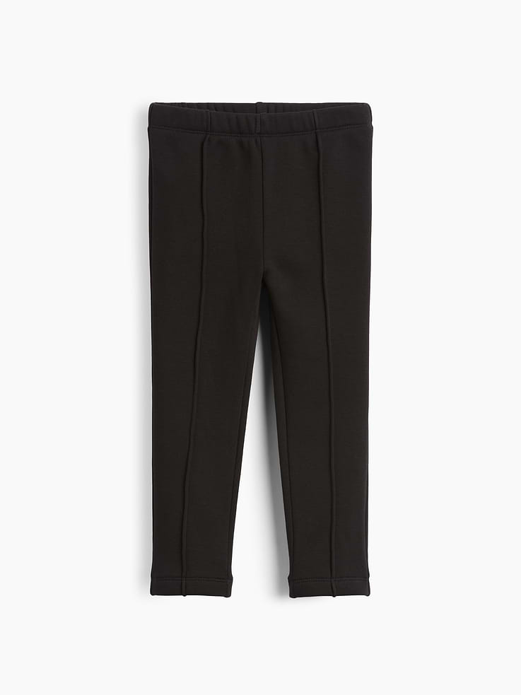 Image 2 of 4, Baby & Toddler Sherpa-Lined Pintuck Leggings