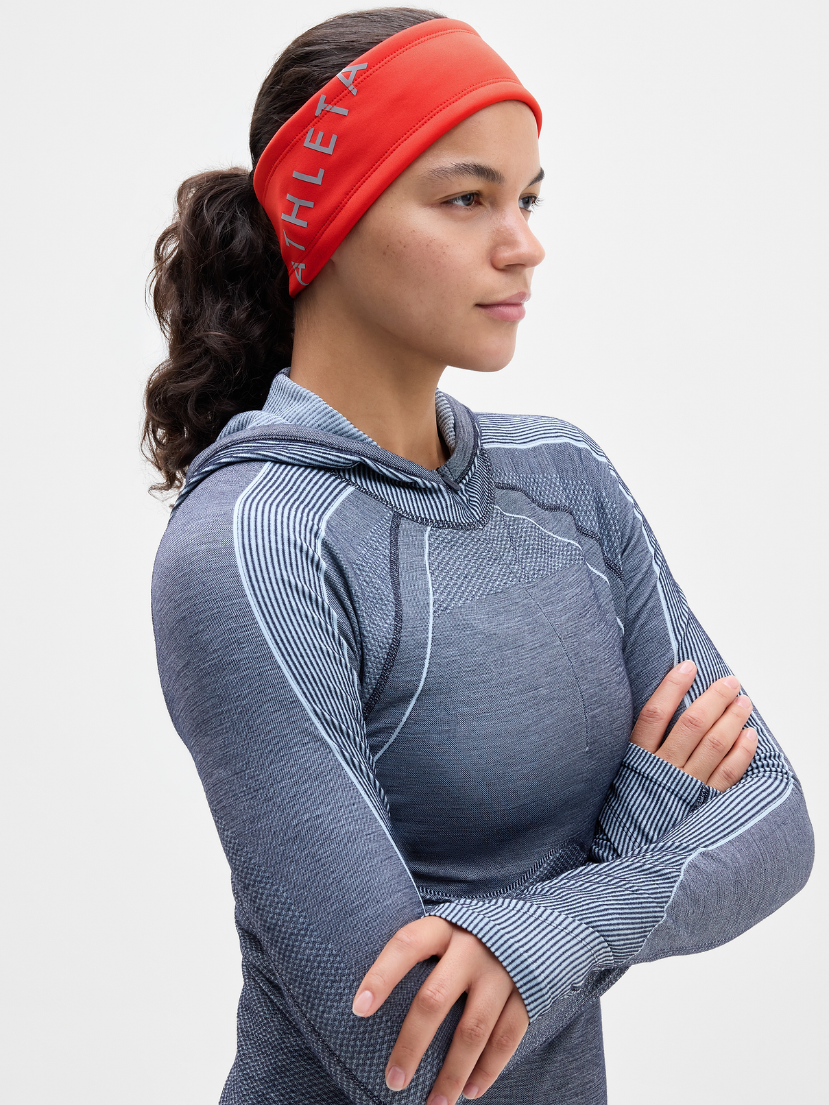 Image 1 of 2, FOR: Your toughest cold-weather training sessions, FEEL: Plush SuperSonic has a brushed interior with supportive compression, FAVE: Reflective logo for added visibility, Ribbing provides extra comfort, Product #1179307