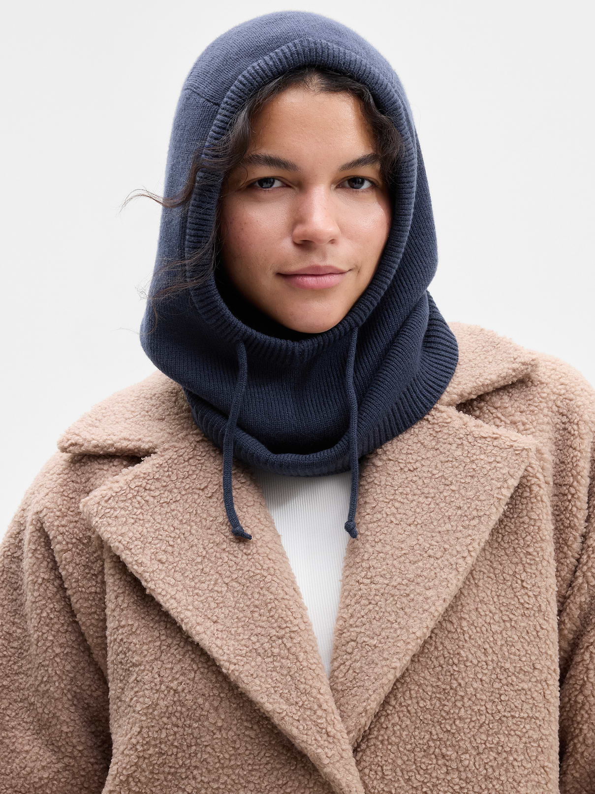 Image 1 of 2, FOR: Cozy layering on cold-weather days, FEEL: Cozy knit for soft, cold-weather warmth, FAVE: Adjustable drawstrings customize the fit, Ribbing provides extra comfort, Product #1179308