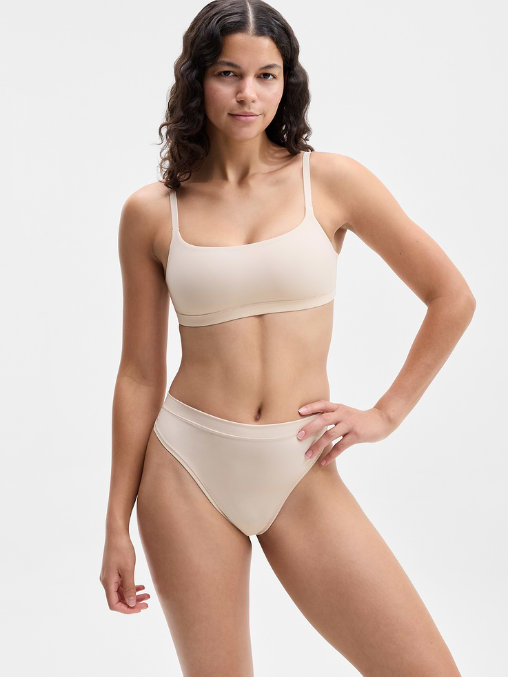Image 2 of 5, BodyMove High Rise Thong Underwear 3-Pack