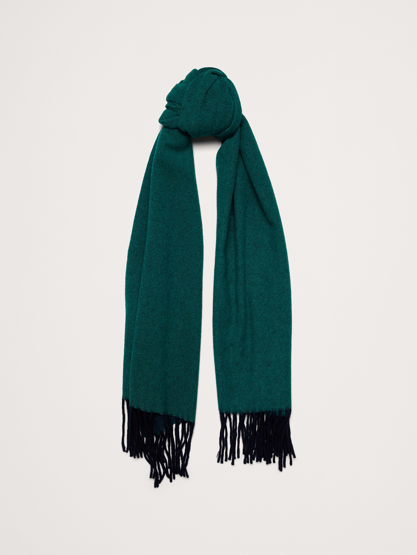 Image 1 of 6, This double-sided scarf is expertly woven for us in Italy from a wool-cashmere blend that layers well through the coldest seasons. We added short, fringed ends for a timeless look and a touch of texture., Fabric from Italy's Manifattura Big., Product #906931