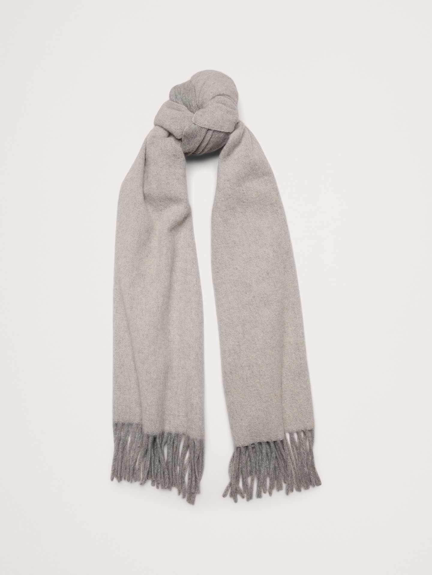 Image 1 of 7, This double-sided scarf is expertly woven for us in Italy from a wool-cashmere blend that layers well through the coldest seasons. We added short, fringed ends for a timeless look and a touch of texture., Fabric from Italy's Manifattura Big., Product #906931