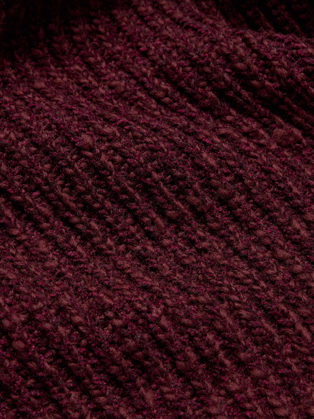 Image 3 of 3, Marled Wool-Blend Mock-Neck Sweater