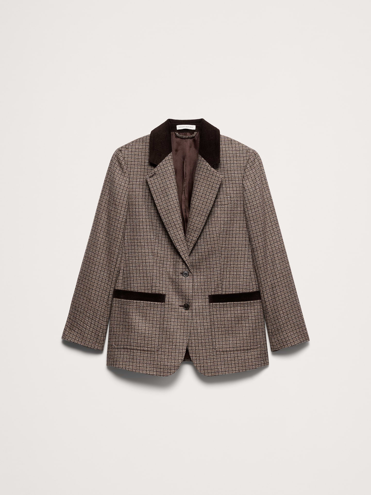 Image 5 de 6, Blazer à coupe boyfriend en tweed italien