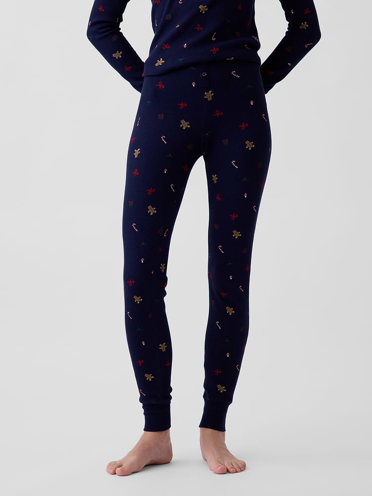 Image 2 of 4, Waffle PJ Leggings