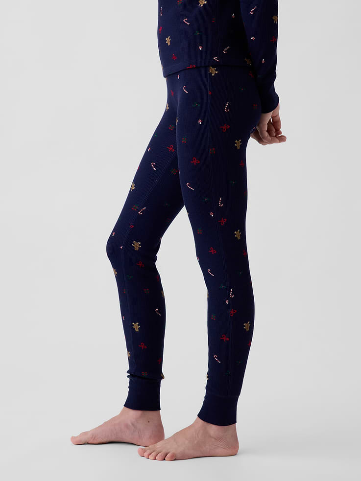 Image 3 of 4, Waffle PJ Leggings