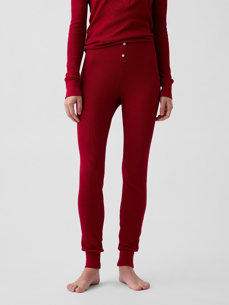Image 2 of 6, Waffle PJ Leggings
