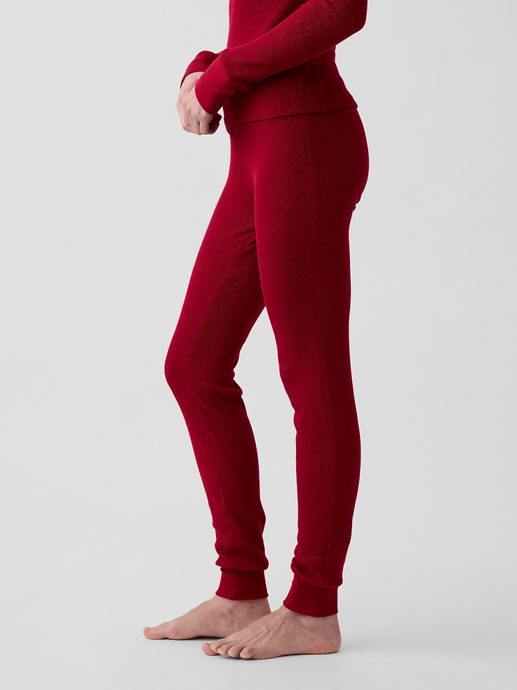 Image 3 of 6, Waffle PJ Leggings
