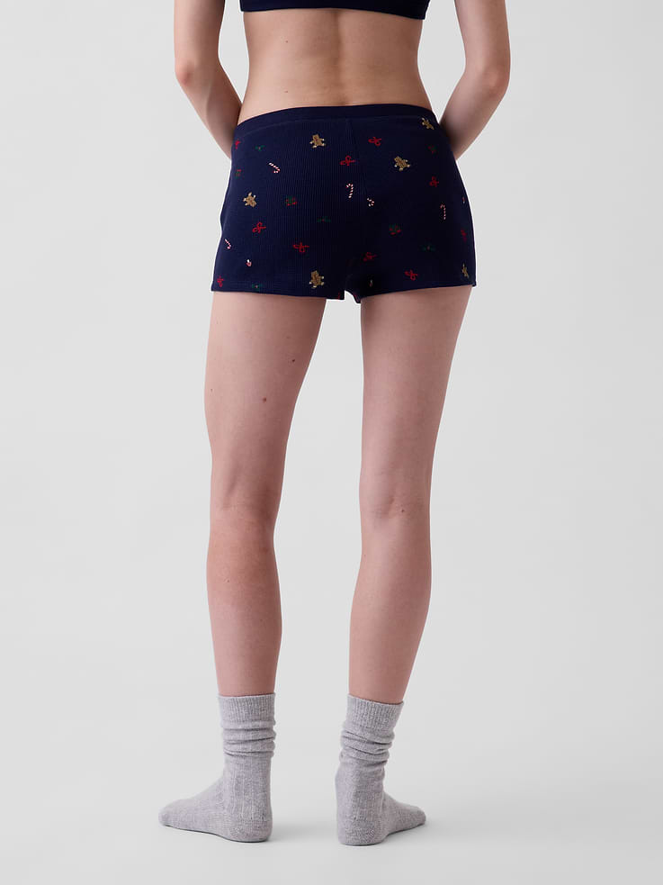 Image 4 of 6, Waffle PJ Shorts