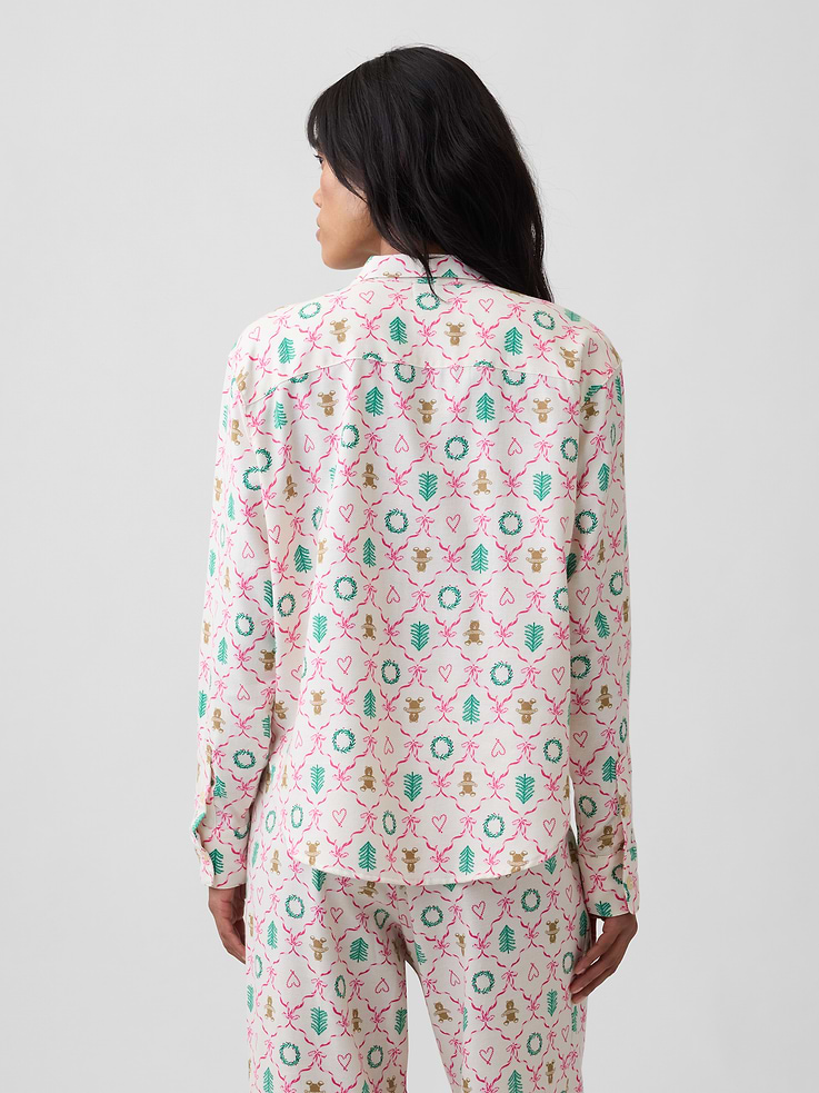 Image 2 of 4, Flannel PJ Shirt