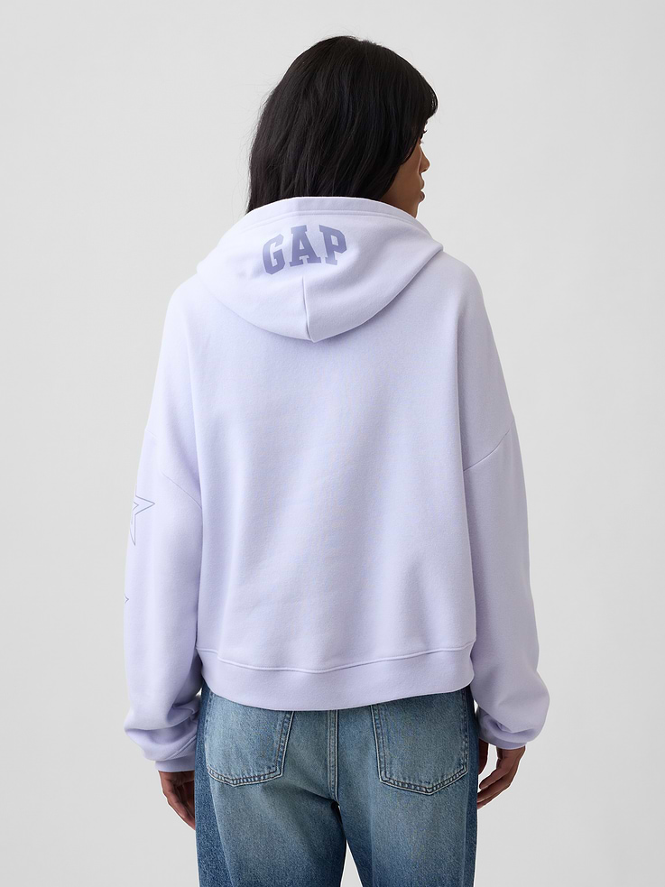 Image 2 of 5, Relaxed Gap Mini-Logo Hoodie
