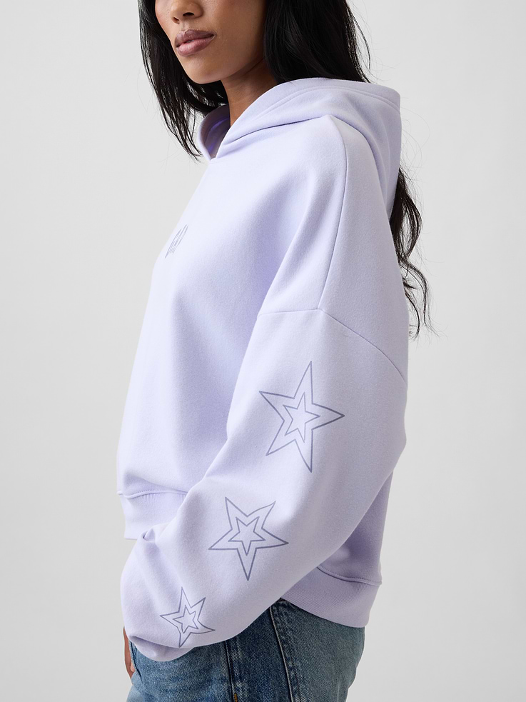 Image 4 of 5, Relaxed Gap Mini-Logo Hoodie