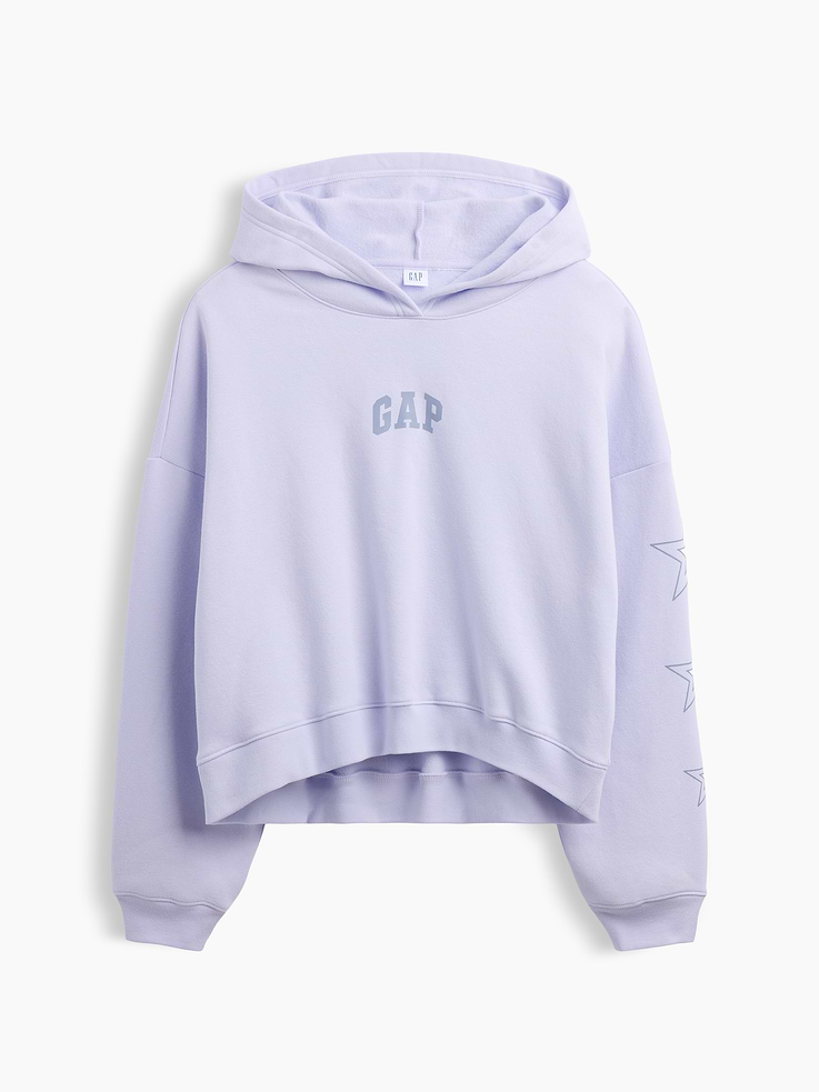 Image 5 of 5, Relaxed Gap Mini-Logo Hoodie