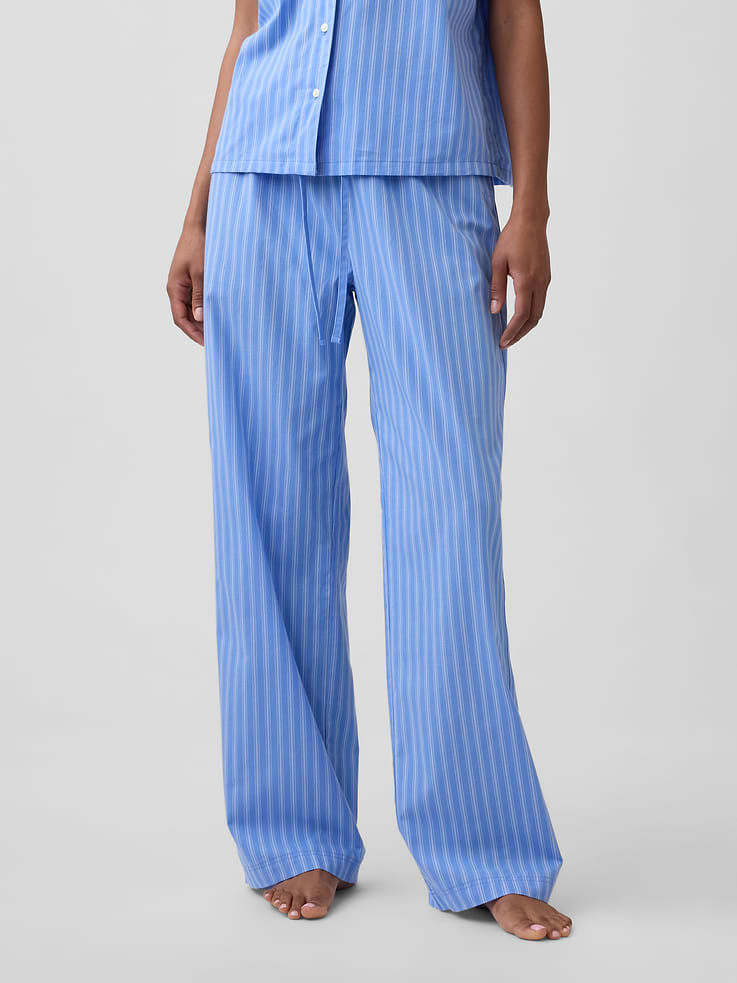 Image 3 of 4, Poplin PJ Pants