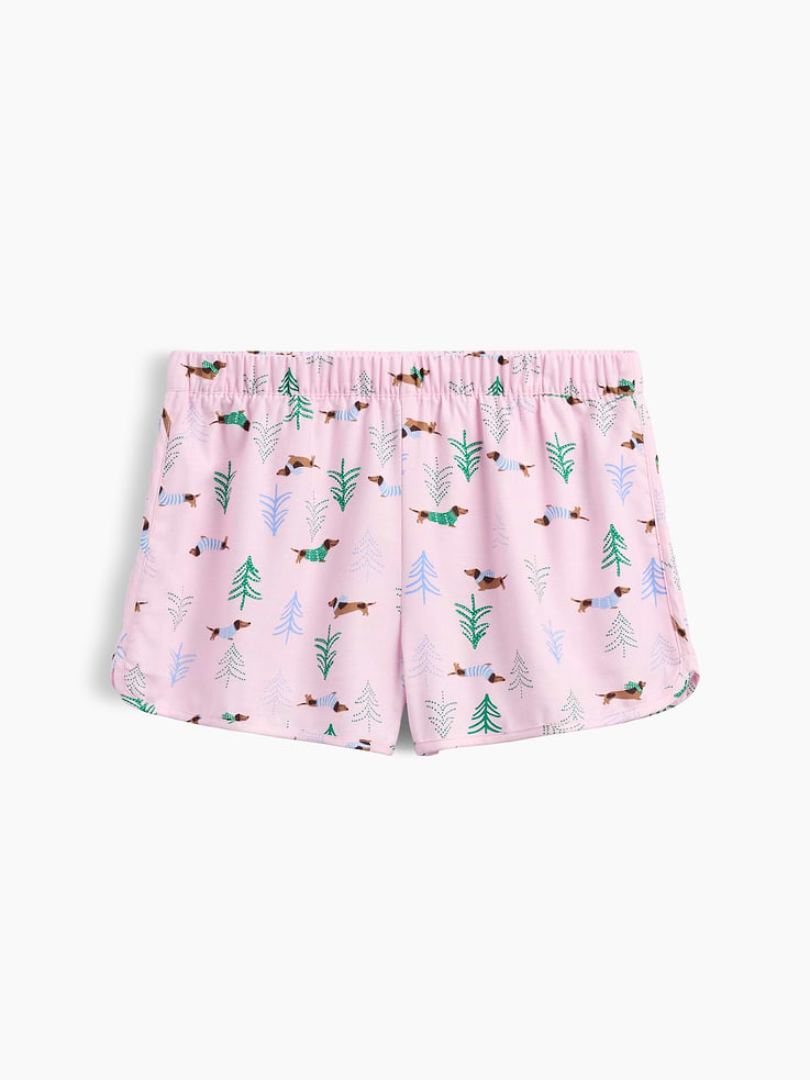 Image 4 of 4, Flannel PJ Shorts