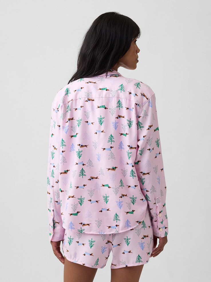 Image 2 of 4, Flannel PJ Shirt
