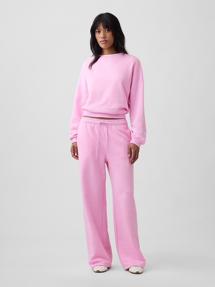 Image 1 of 5, Soft, comfy fleece., Drawcord ties at elasticized waist., On-seam pockets., Note: The dye used in the crafting of this product is prone to crocking, or color transfer. Please avoid contact with light-colored fabric or upholstery., Product #1172779