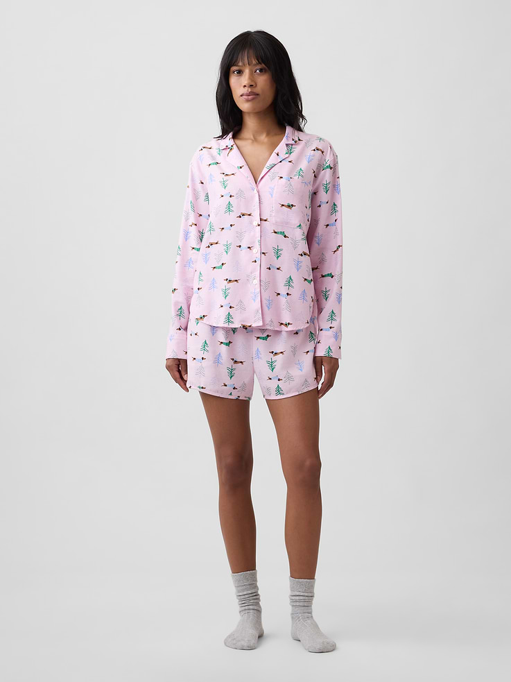 Image 3 of 4, Flannel PJ Shirt
