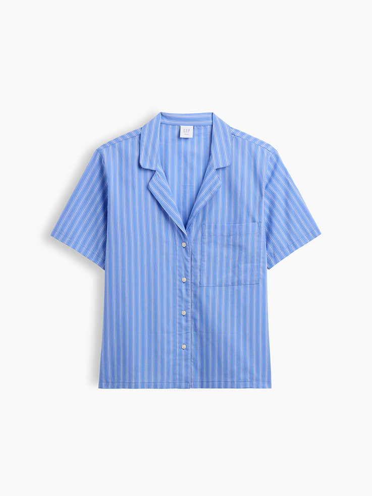 Image 4 of 4, Poplin PJ Shirt