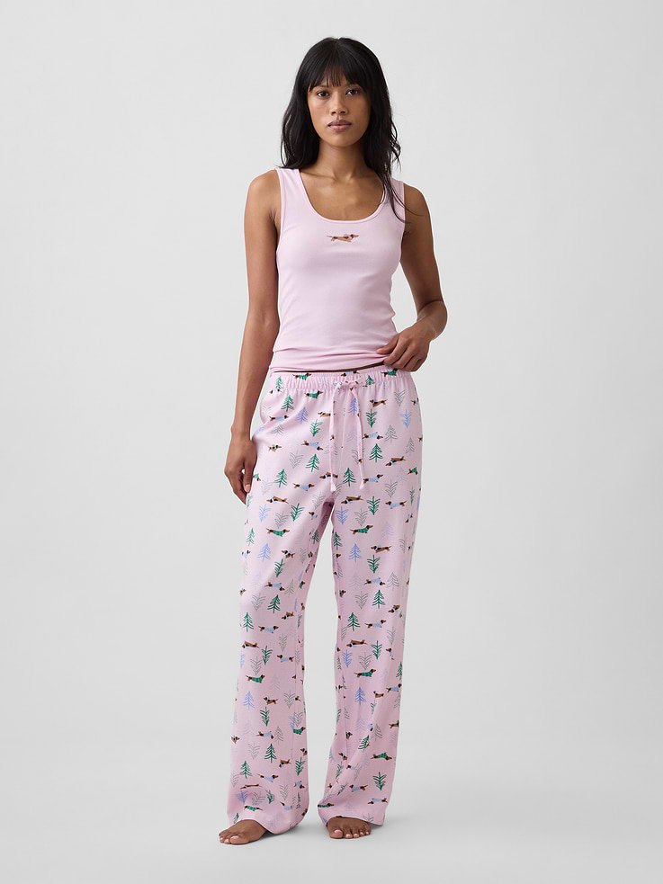 Image 3 of 5, Ribbed PJ Tank Top