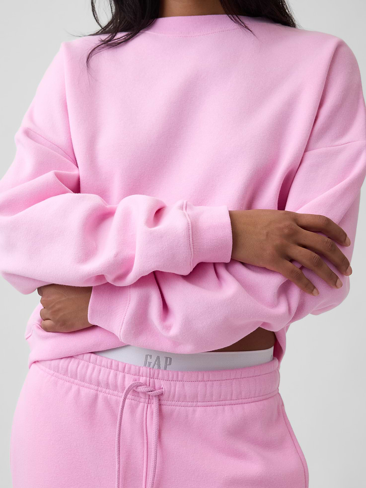Image 4 of 5, Relaxed Wedge Crewneck Sweatshirt