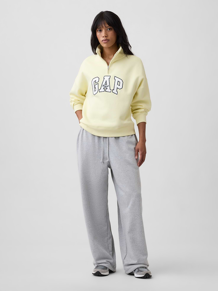 Image 3 of 5, Relaxed Gap Logo Half-Zip Mockneck Sweatshirt