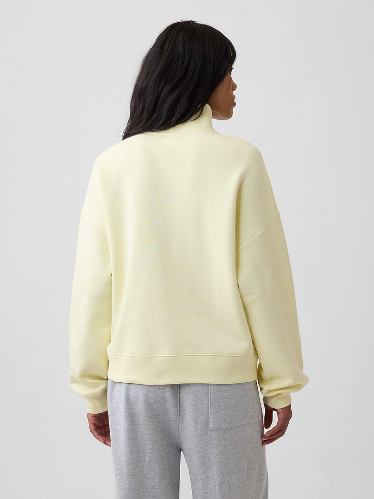 Image 2 of 5, Relaxed Gap Logo Half-Zip Mockneck Sweatshirt