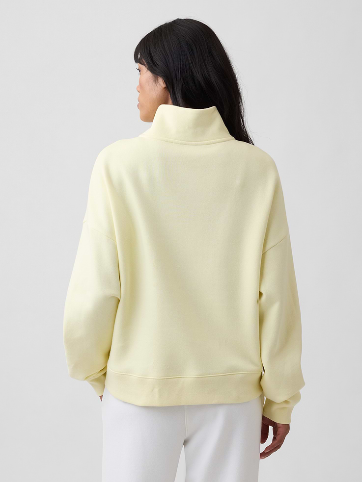 Image 2 of 5, Relaxed Gap NYC Quarter-Zip Sweatshirt