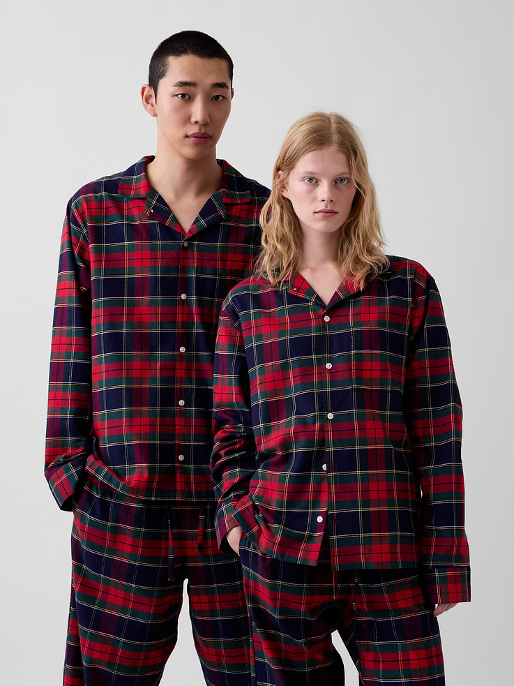 Image 2 of 6, Adult Softest Flannel PJ Shirt