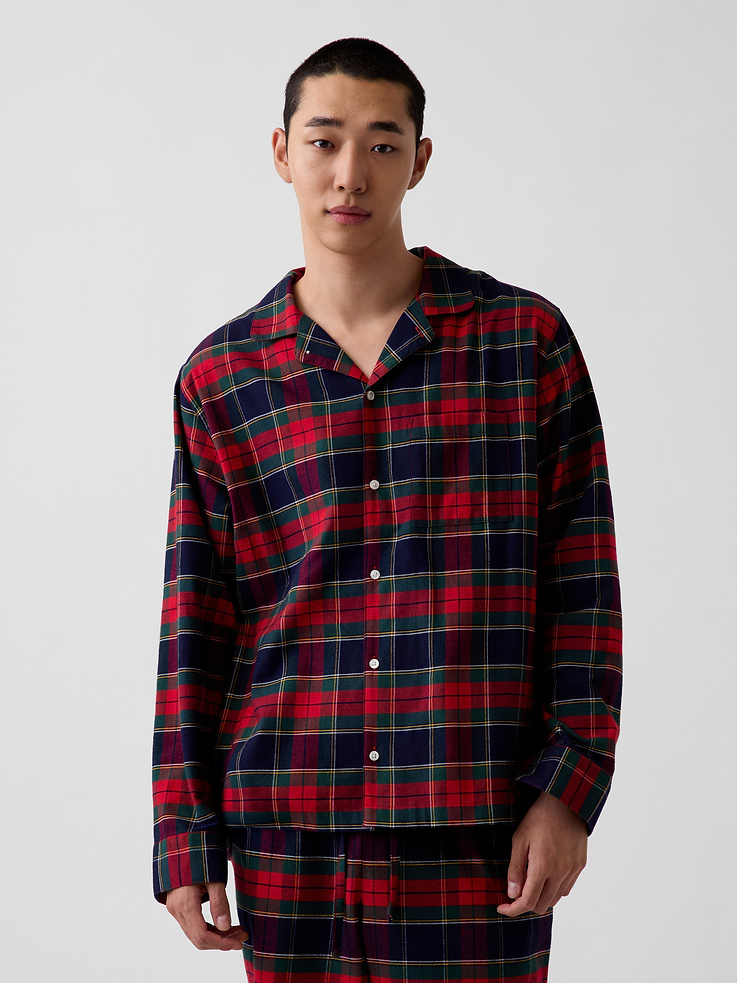 Image 3 of 6, Adult Softest Flannel PJ Shirt