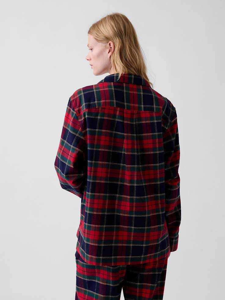 Image 4 of 6, Adult Softest Flannel PJ Shirt