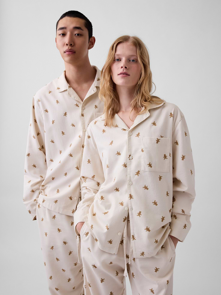 Image 2 of 8, Adult Softest Flannel PJ Shirt